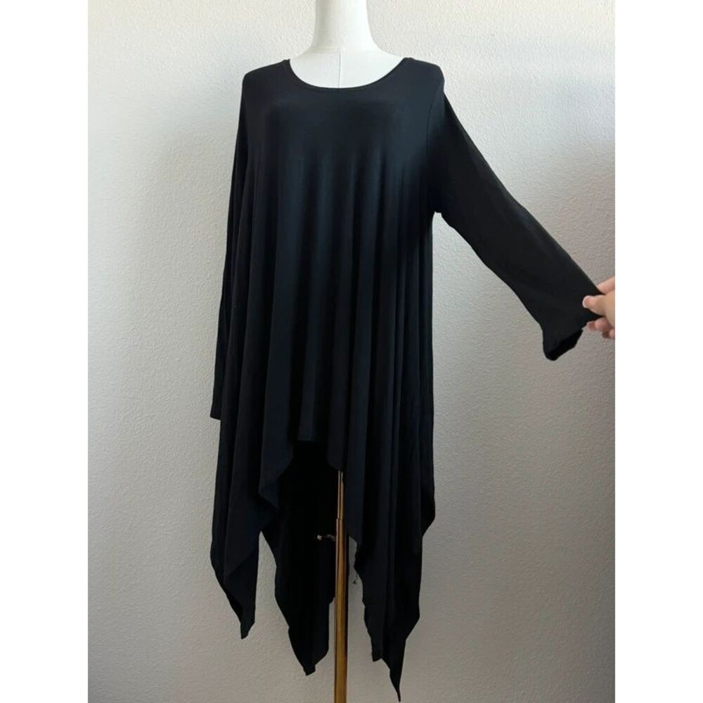 Umgee Whimsygoth Dress handkerchief hem fall long sleeve dress
